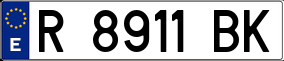 Trailer License Plate